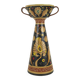 Deruta Santucci vase hand-painted terracotta signed numbered vintage Italy VA2