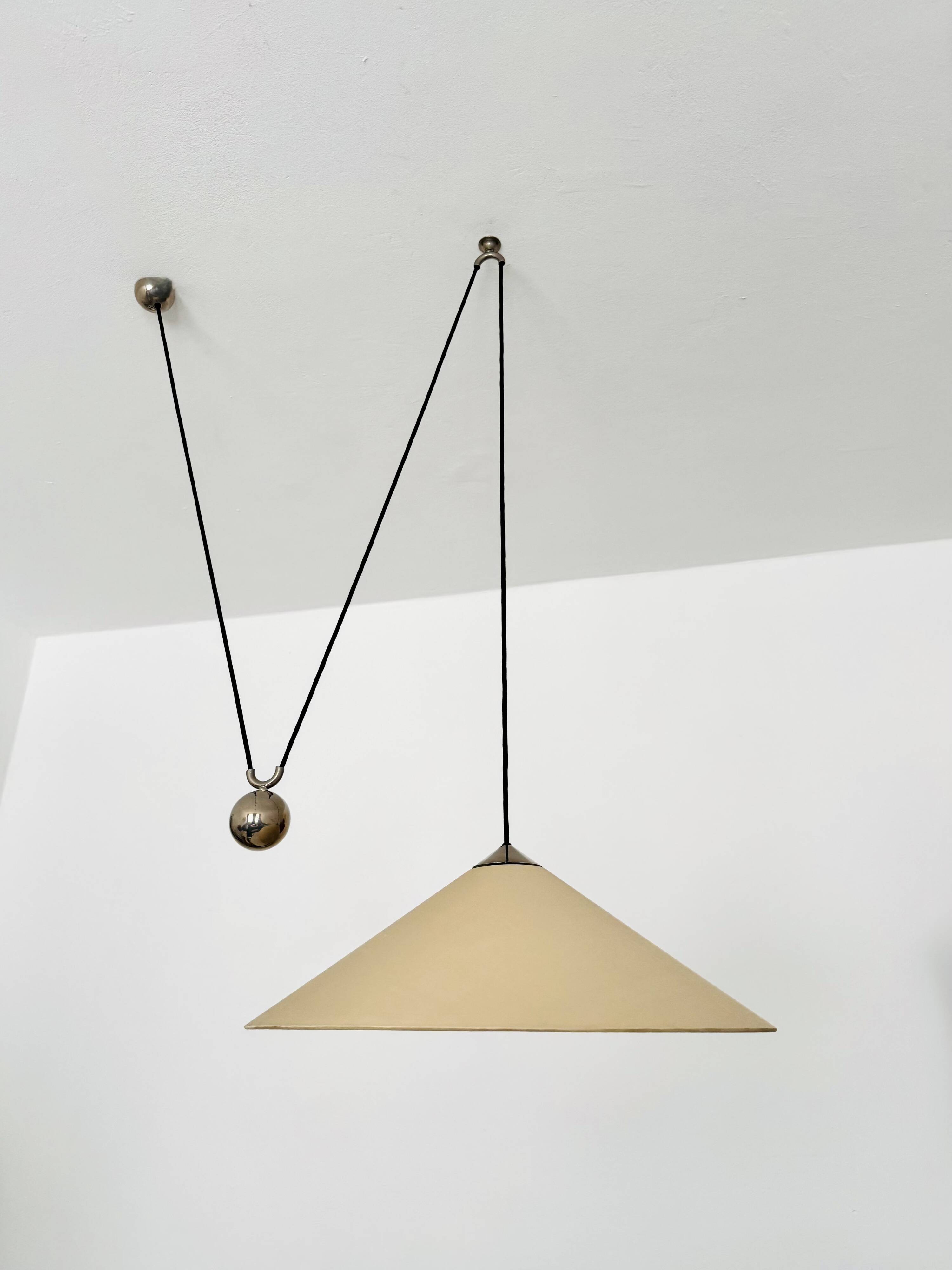 Large Adjustable Pendant Lamp with Counterweight by Florian Schulz