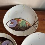 3 Pornic fish plates