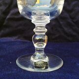 Crystal glass Saint Louis model Manet gold net N°2