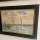 Vintage Oil Painting – Sailboats on the Sea