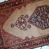 Vintage Indian Carpet Tabriiz handmade 60cm x 118cm 1960s, 1C729
