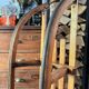 Old wooden sled Davos