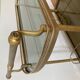 Rolling service gilded brass