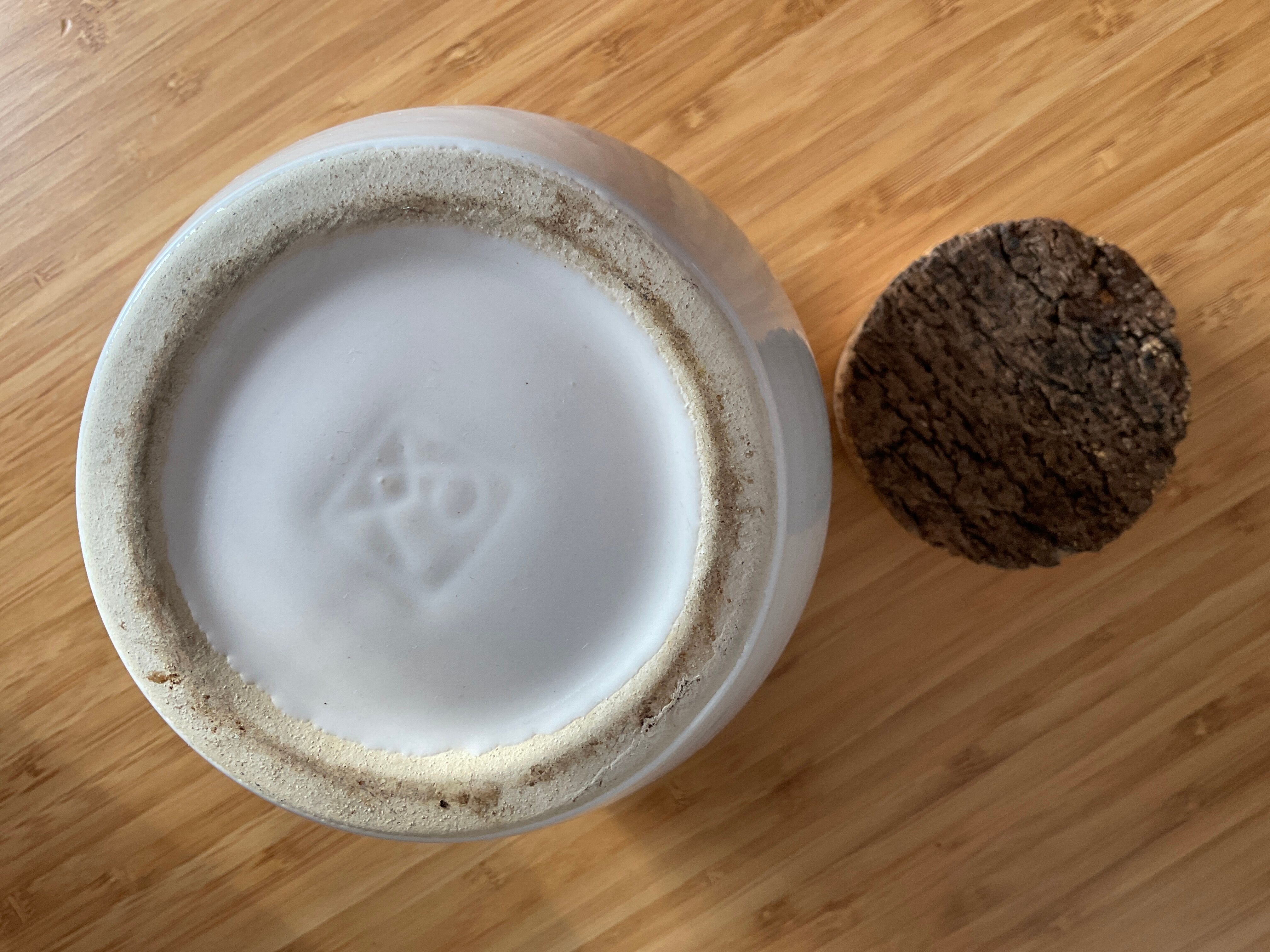 Spice jars "coffee" in real porcelain from Biot