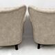 Attributed Gio Ponti Mid-Century Modern Italian Velvet Armchairs for ISA