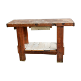 Etabli de menuisier forme console