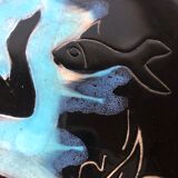 Set of six plates Vallauris the mermaids