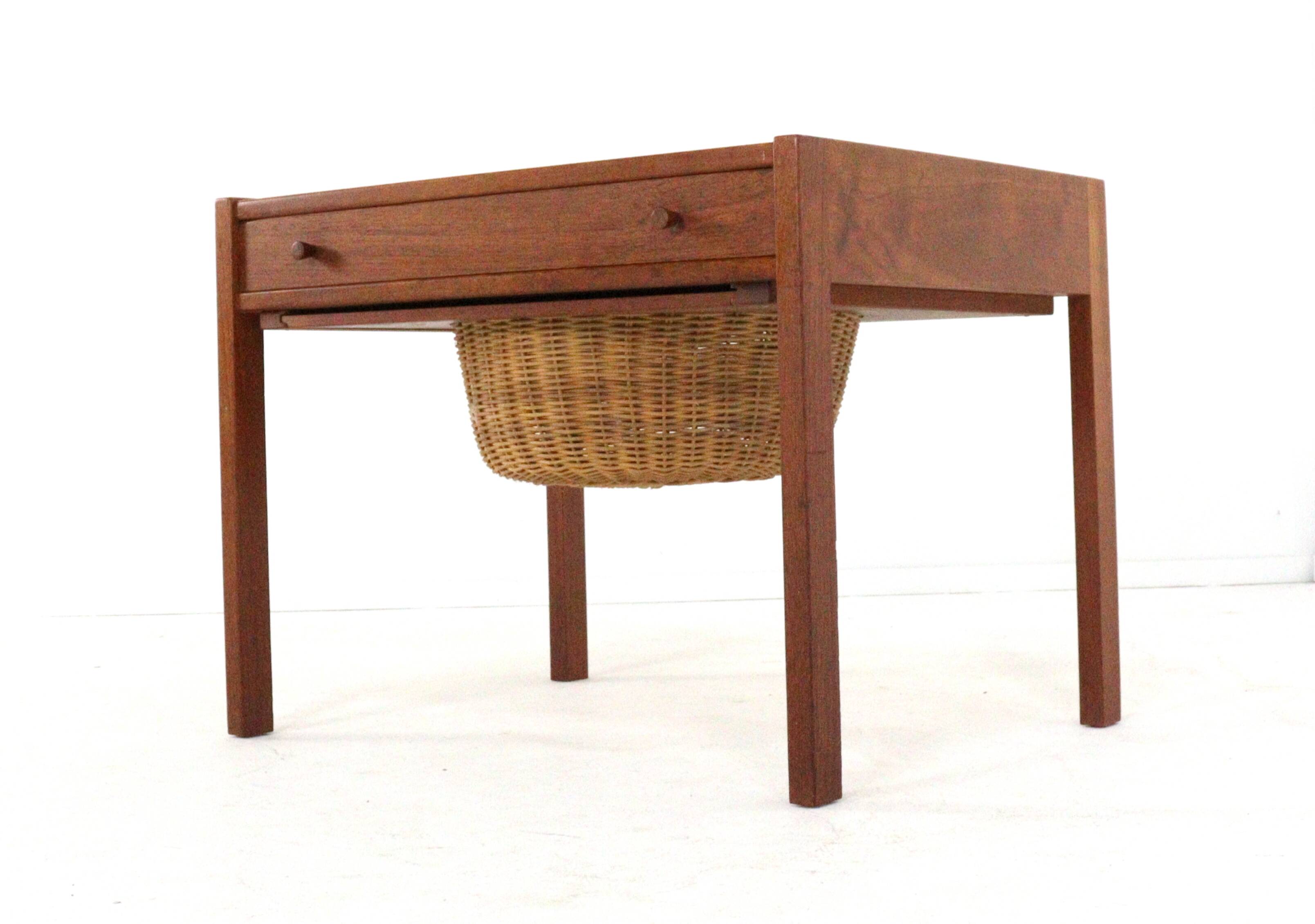 Danish sewing box / side table