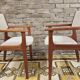 Pair of Scandinavian teak armchairs by Kurt Østervig, Denmark 1960