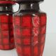 Suite of 3 vintage Scheurich vases 1970