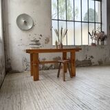 Farmhouse table, mountain furniture from the 50s