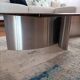 Table basse acier brossé space age