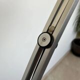 Design midcentury Harvey Guzzini style adjustable floor arc lamp, around 1970