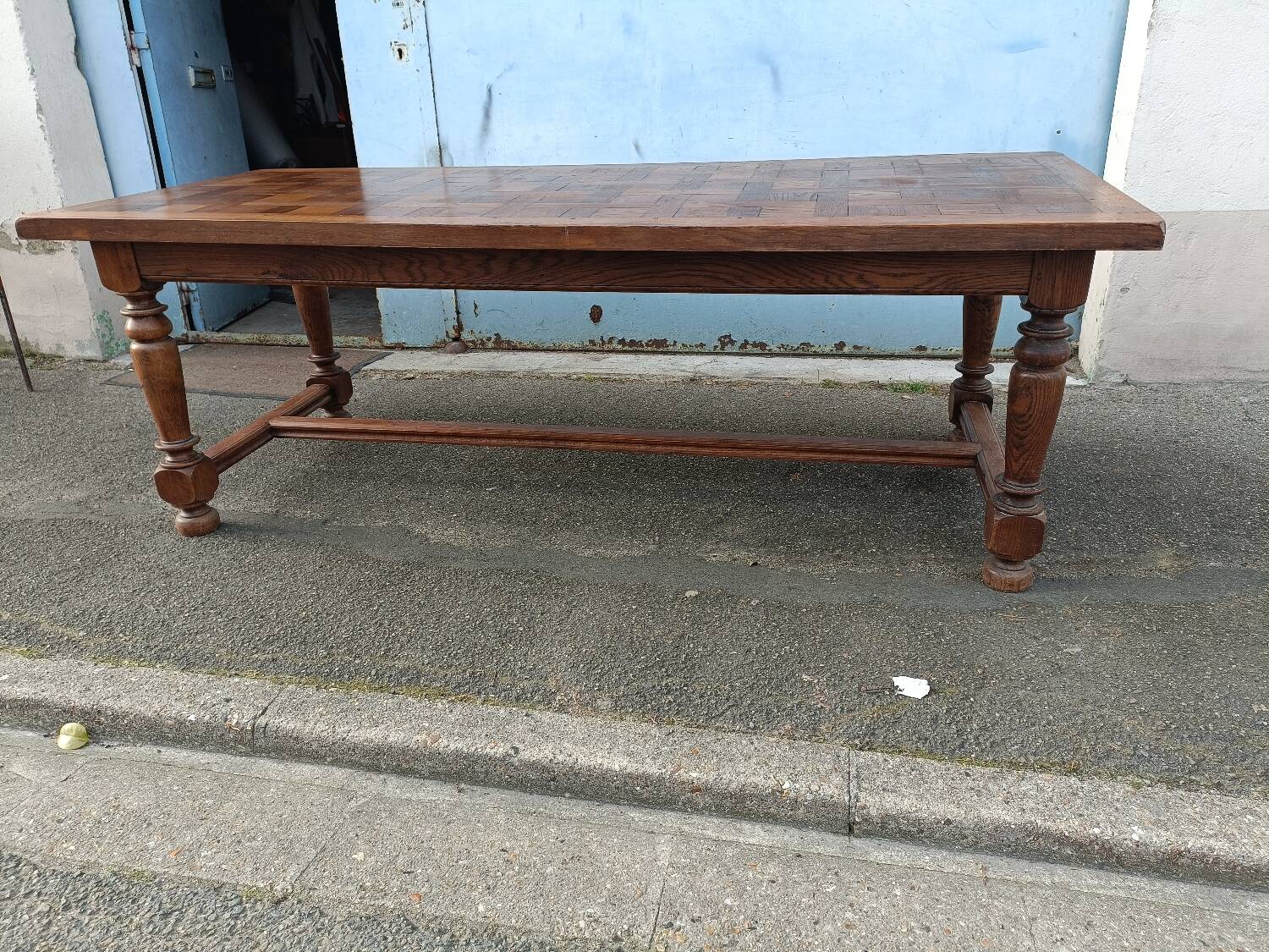 Large oak farmhouse table