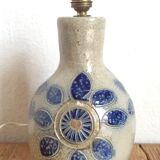 Pied de lampe en céramique par Jean Claude Monange, années 60/70