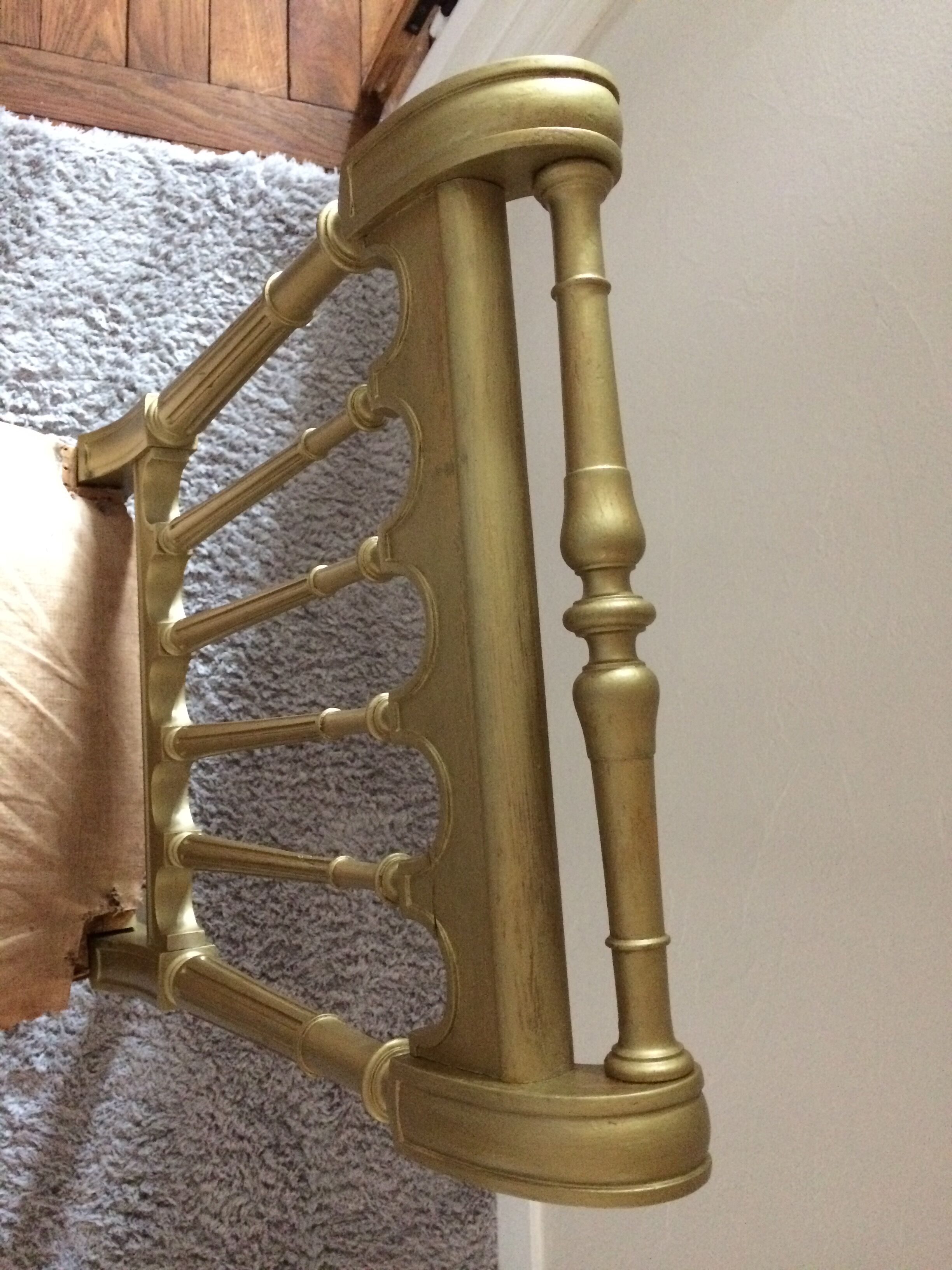 Golden low chair