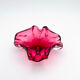 Murano Coupe Flavio Poli Sommerso Rubies & Original Pilon 17cm 1960
