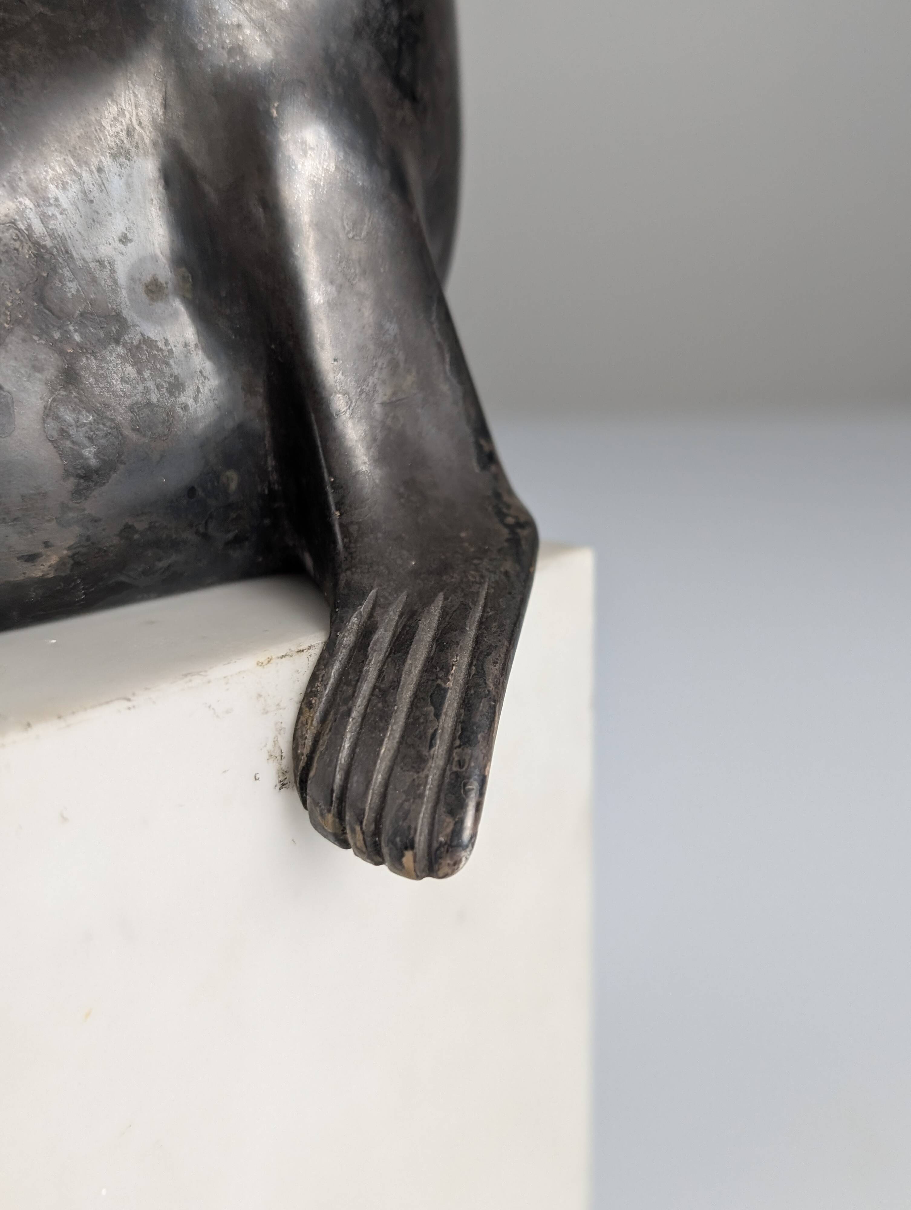 Art Deco sea lion sculpture attributed Marcel-André Bouraine, 1920s