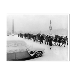 Paris sous la neige, la Concorde.