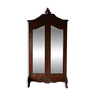 Walnut mirror wardrobe Macif