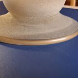 Piedouche cup in frosted wormwood and gold edging.