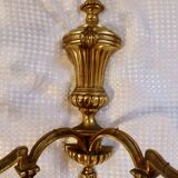 2 bronze wall lights