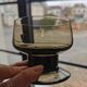 Smoked glass cups