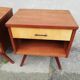 Pair of vintage bedsides 1 drawer