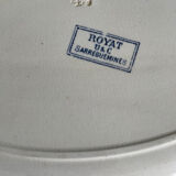 Plat ovale Terre de Fer Sarreguemines Royat