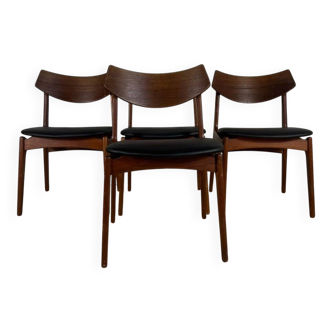 Set de 4 chaises vintage en teck – Funder-Schmidt &amp; Madsen, design néerlandais