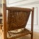 Wood and rope armchair by Audoux and Minnet from the 1950s.