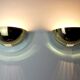 Pair of Regency wall lamps by GS, Demi-lunes, Germany, 1970