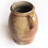 Large stoneware pot with handle