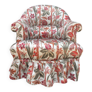 fauteuil crapaud satin