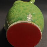 Enamelled terracotta pitcher, Spain, 20th century