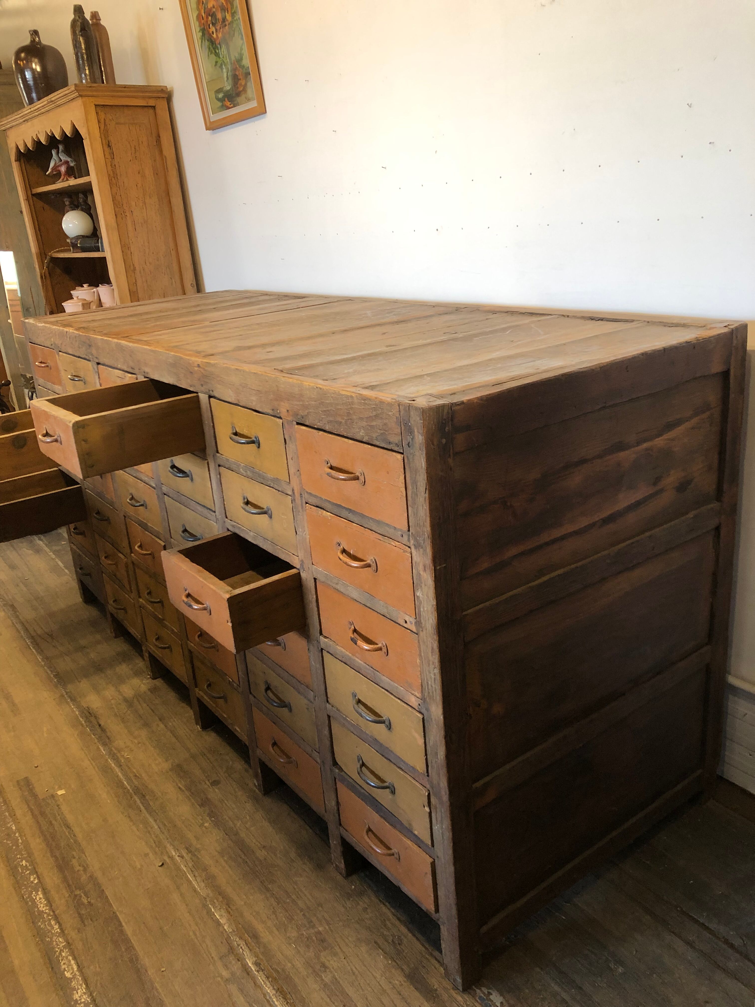 Trade furniture with 36 drawers