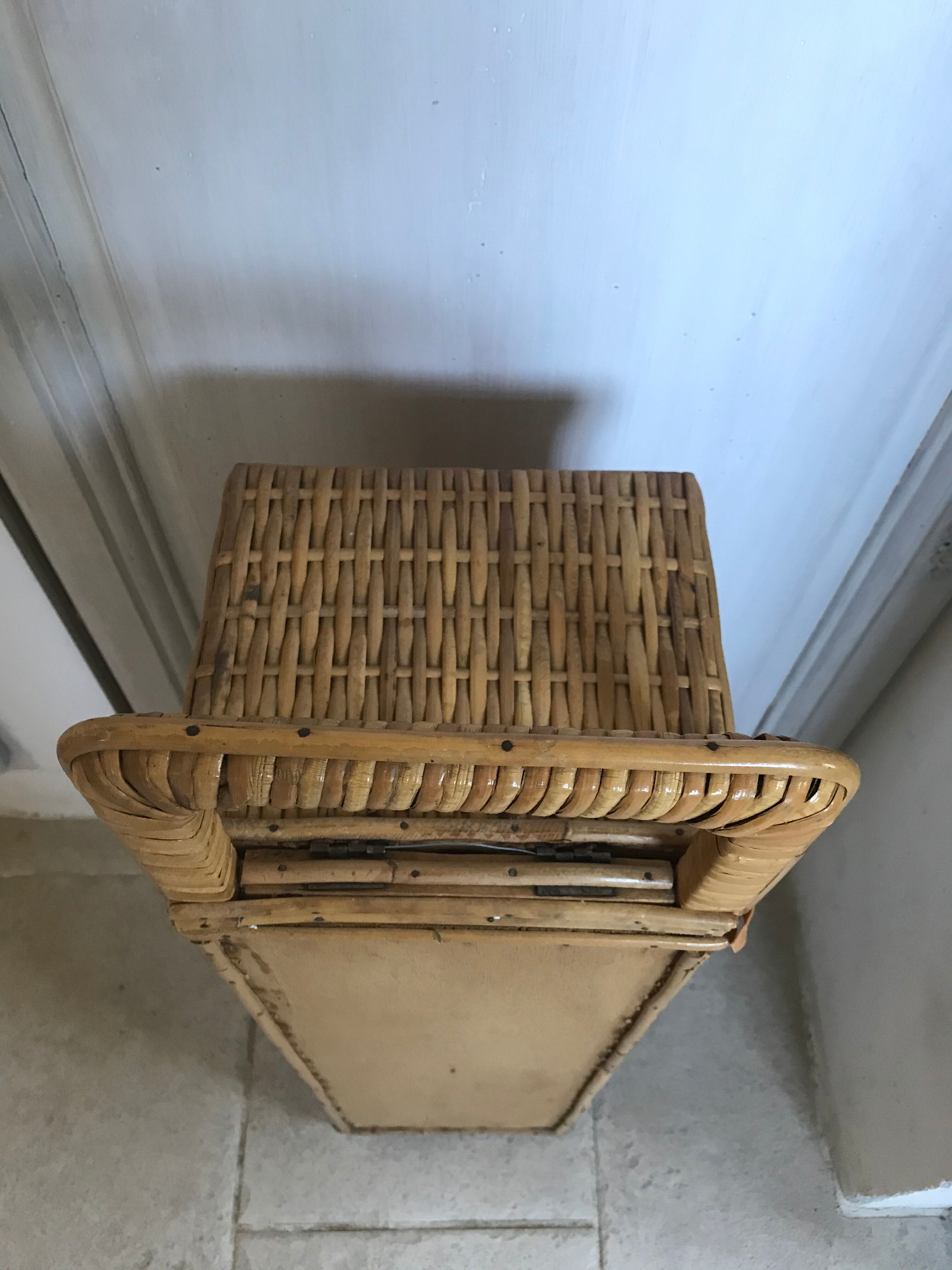 Vintage wicker basket