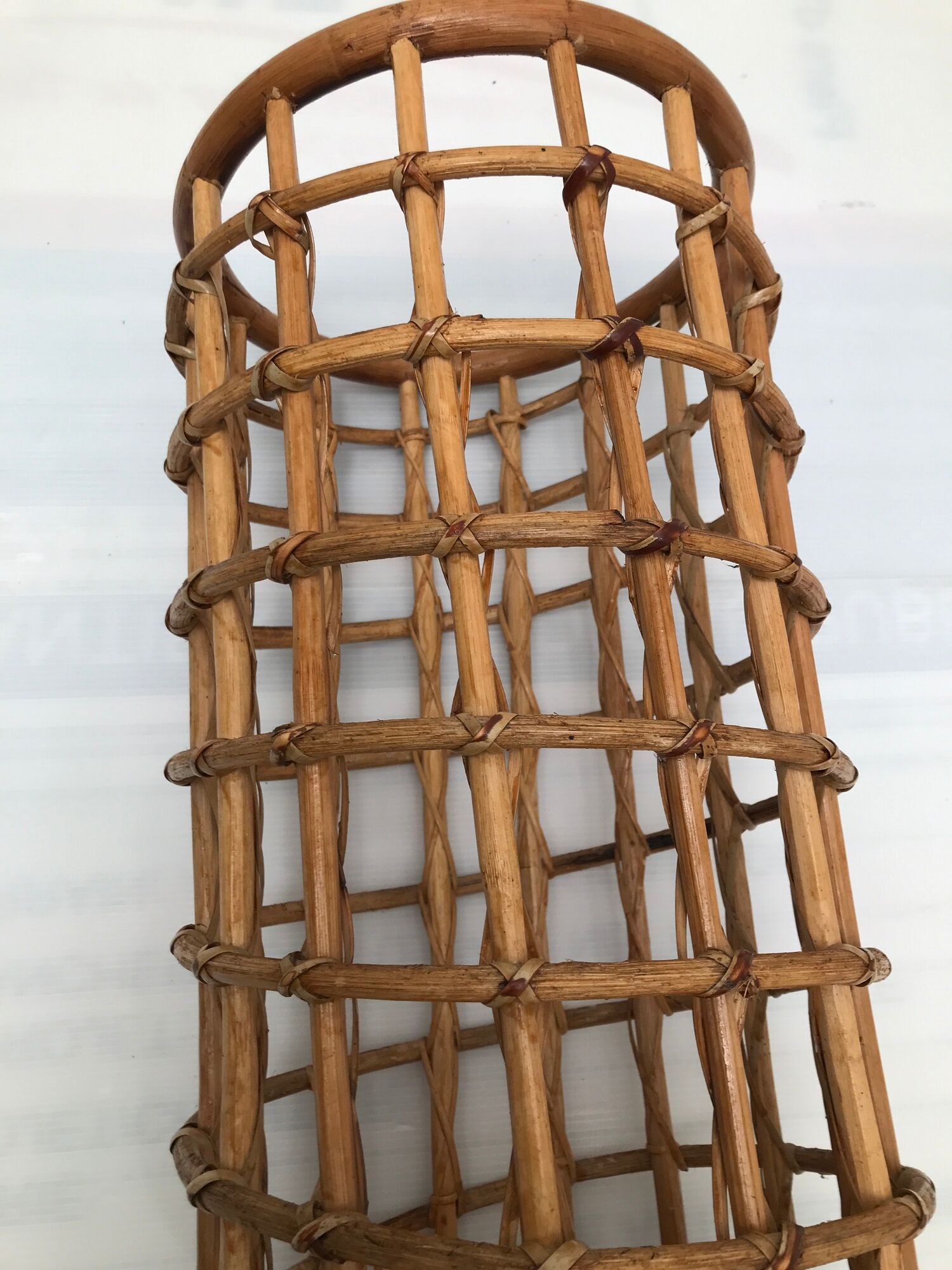 Vintage 50-60s rattan umbrella holder