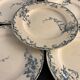 Set of 10 dessert plates KG Lunéville Passiflore model