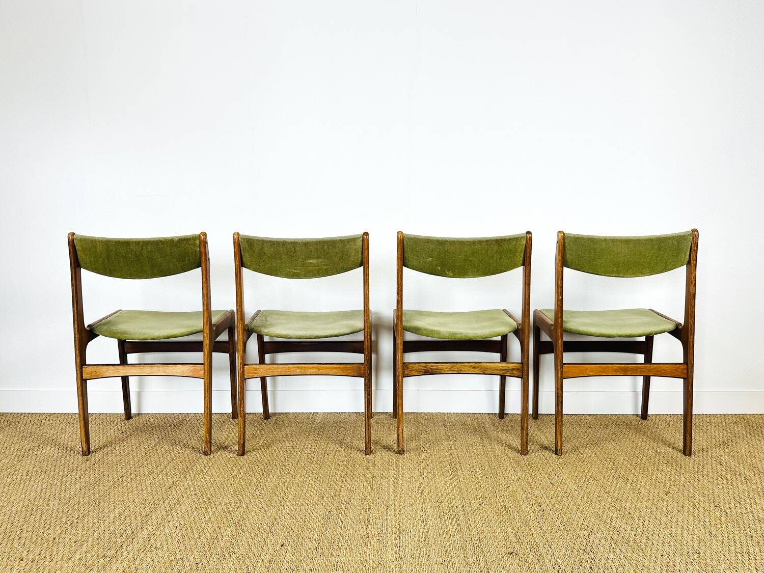 4 chaises danoise en palissandre 1960
