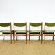 4 chaises danoise en palissandre 1960
