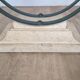 Wrought iron and glass coffee table