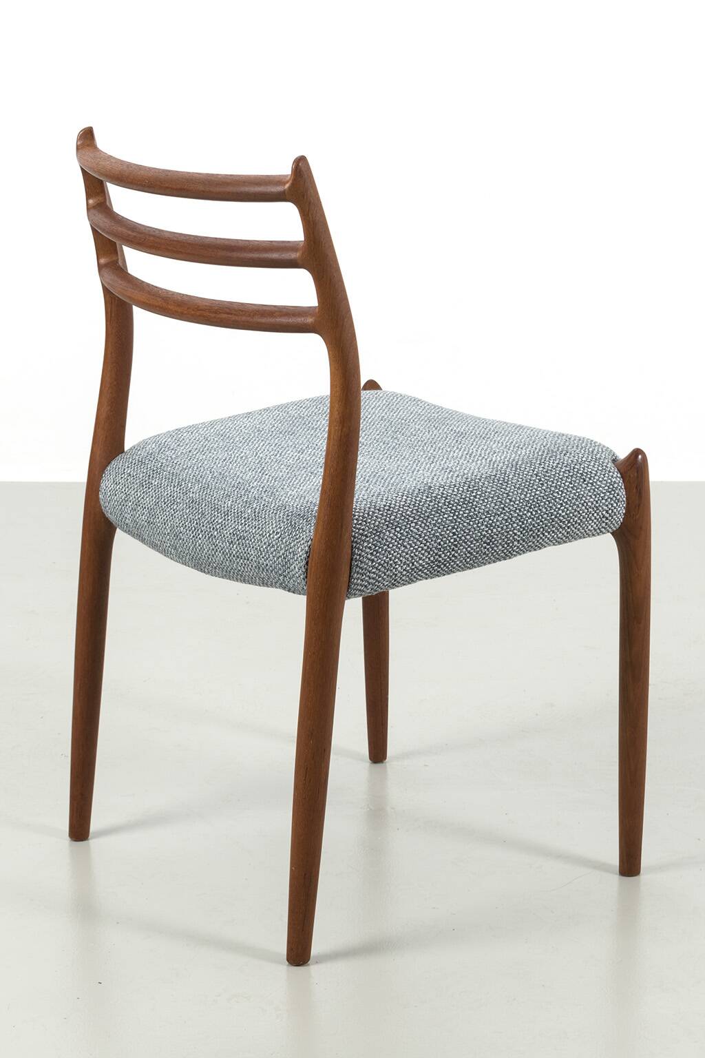 Set of 4 Niels Møller model '78' chairs refurbished