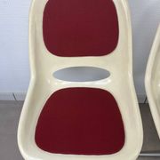 4 chaises Space Age, coque années 70 pour Lockhausen