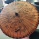 Asian paper and rattan umbrella