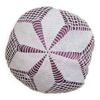 Vintage crochet cushion