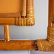 Bamboo mirror, openwork, vintage