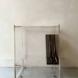 Bibliotheque design en plexiglass, Les Invisibles Marais International 70'S