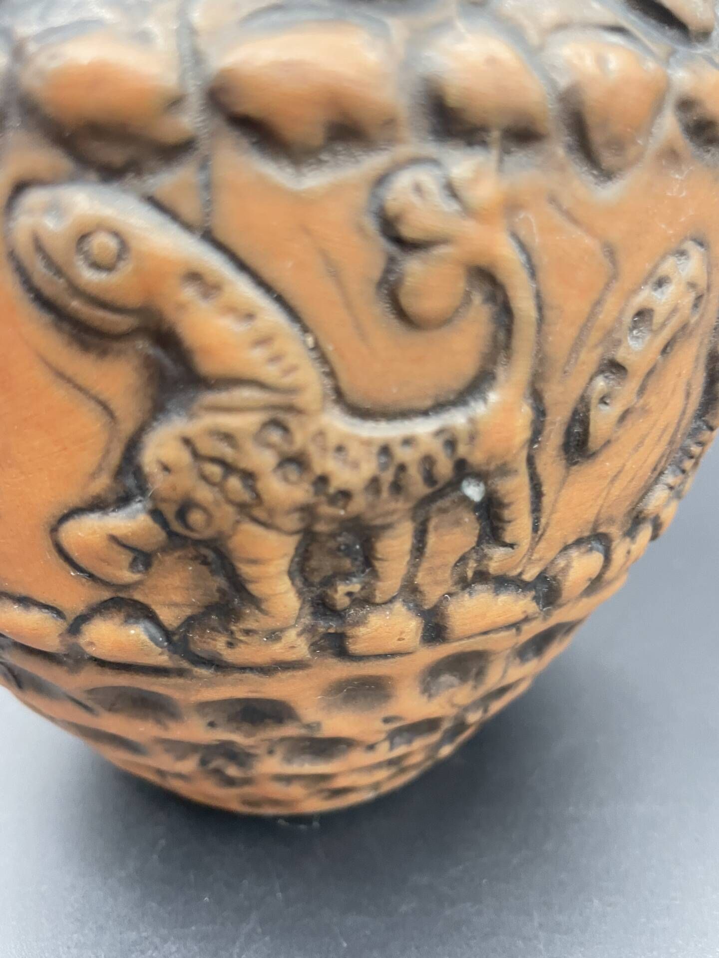 Vintage Jasba ceramic vase with reliefs of fantastic animals – All